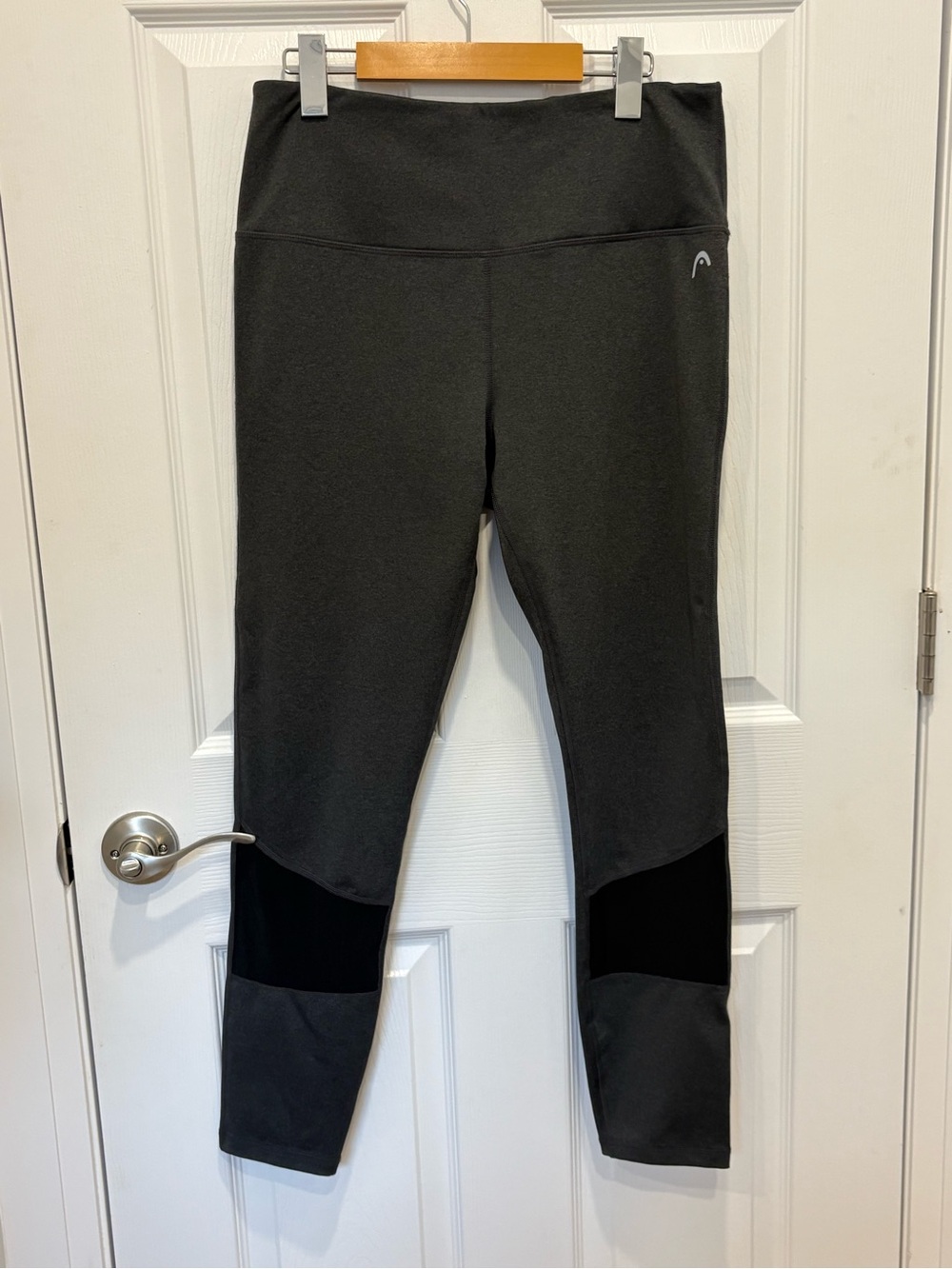 Head Black Athletic Leggings with Black Panels #1157